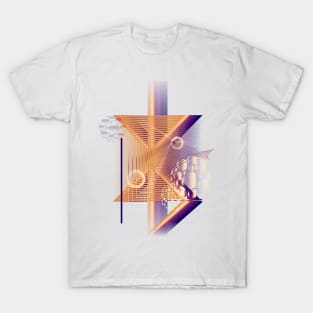 Geometric galaxy popart abstract T-Shirt